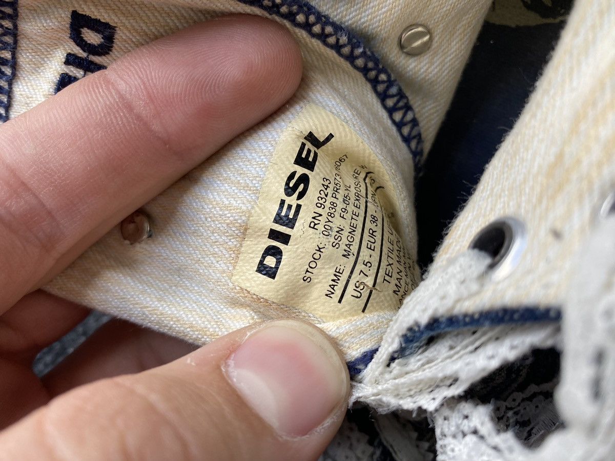 Diesel 🔥Diesel Opium Punk Denim sneakers 7.5 rare alt goth emo Size US 7.5 / IT 37.5 - 9 Thumbnail