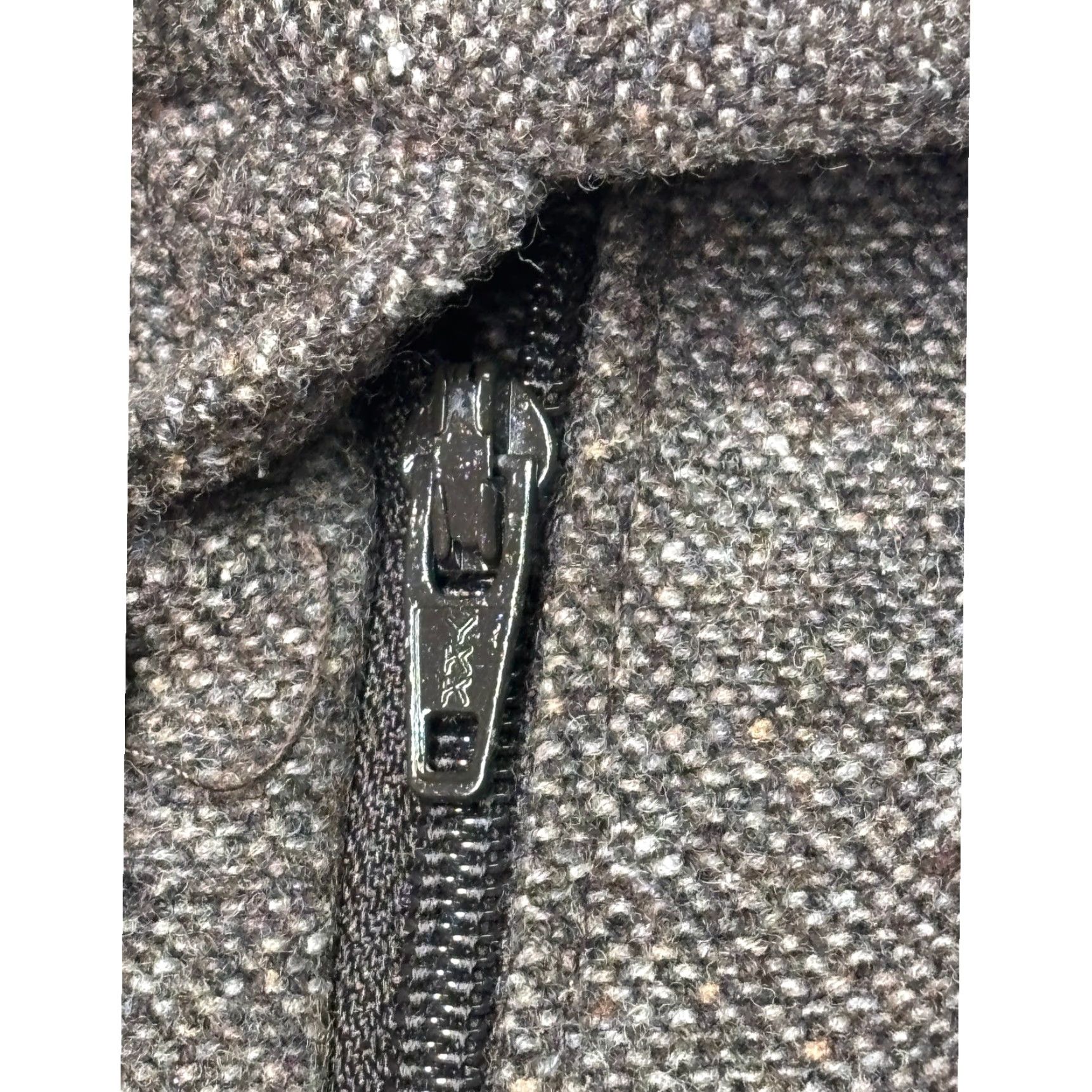 Pendleton VINTAGE Pendleton Wool Silk Tweed Trousers Grey Wide Leg 10P 28W 29L USA Womens Pants Size 32" / US 10 / IT 46 - 3 Thumbnail