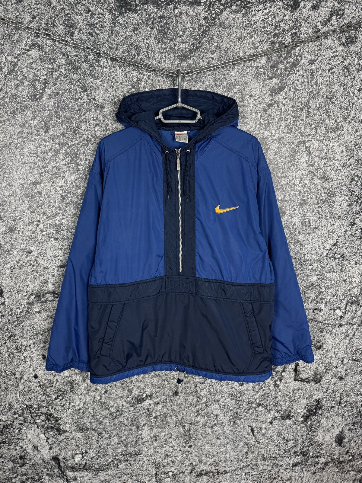 Nike Nike Vintage Anorak Jacket Swoosh Hooded Windbreaker Size M Size US M / EU 48-50 / 2 - 1 Thumbnail