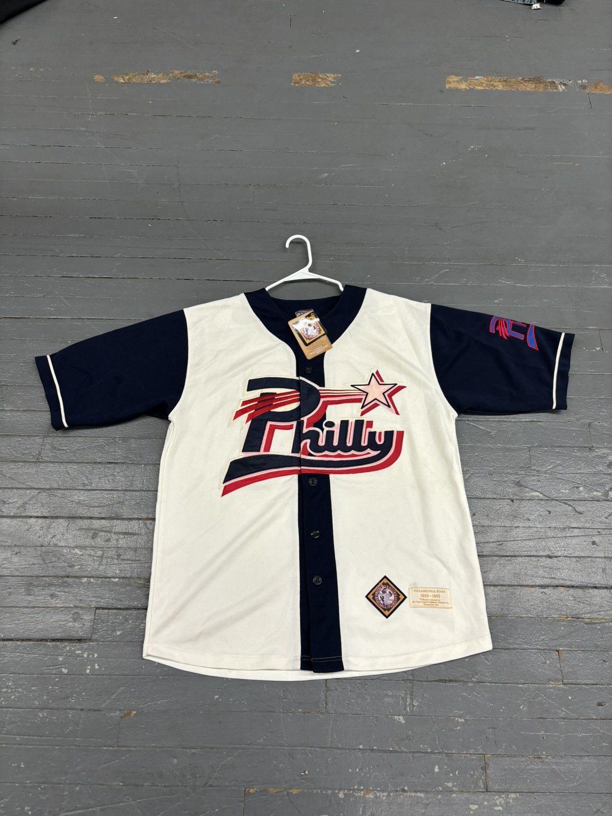 Authentic Negro Leagues × MLB × Vintage Vintage NLBM Philly Stars Negro League Baseball Jersey Size US L / EU 52-54 / 3 - 6 Thumbnail