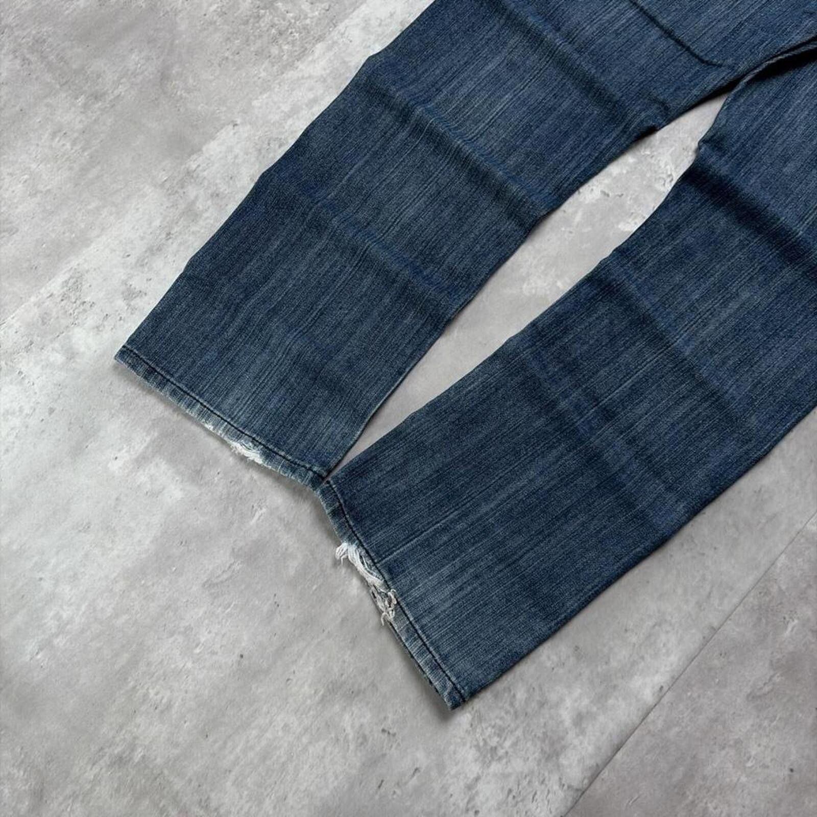 Other Y2K Dark Wash F.U.S.A.I. Grunge Gothic Straight Denim Jeans Size US 36 / EU 52 - 4 Thumbnail