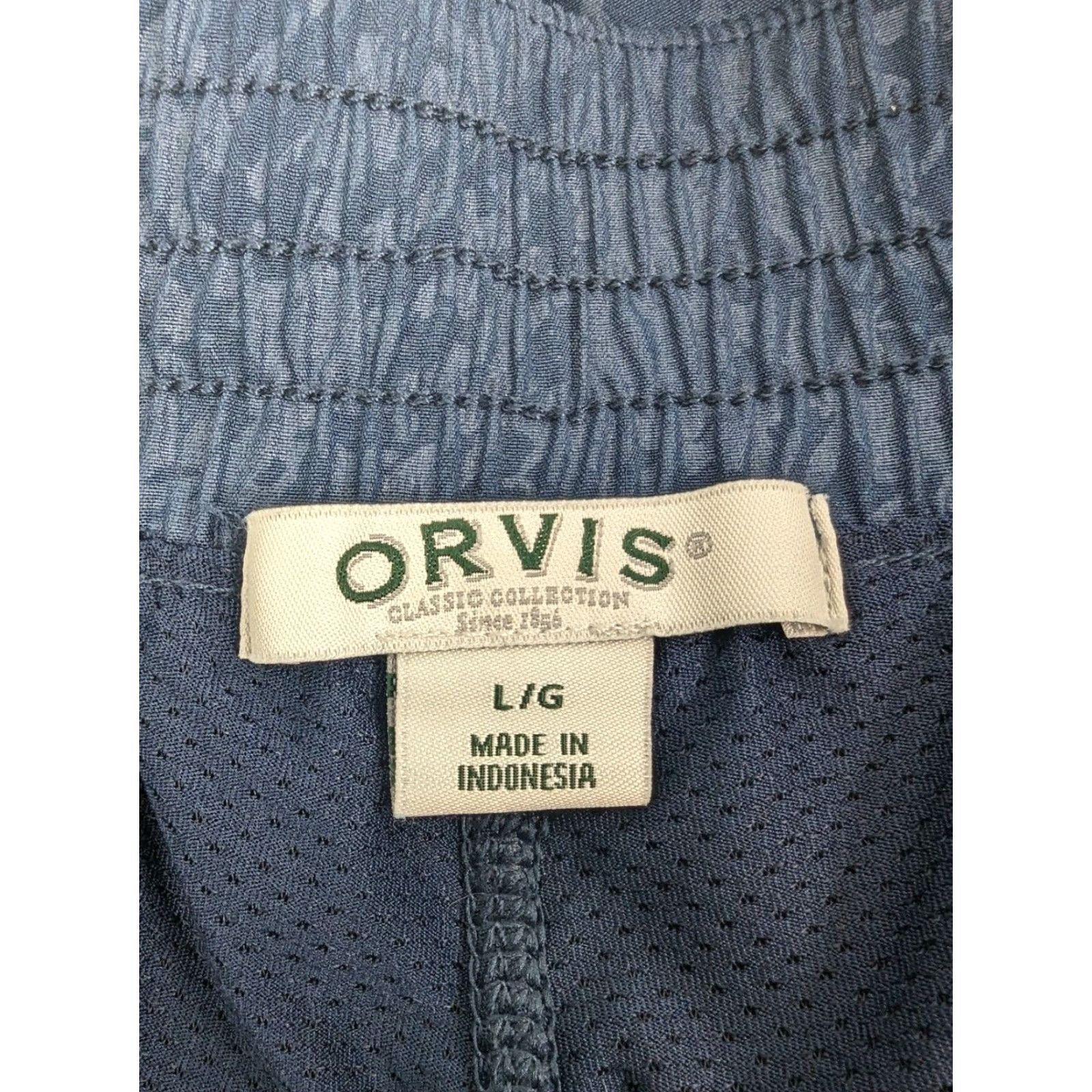 Orvis Orvis Skort Womens Large Blue Shattered Glass Embossed Pull On Skirt Inner Short Size 36" / US 14 / IT 50 - 7 Thumbnail