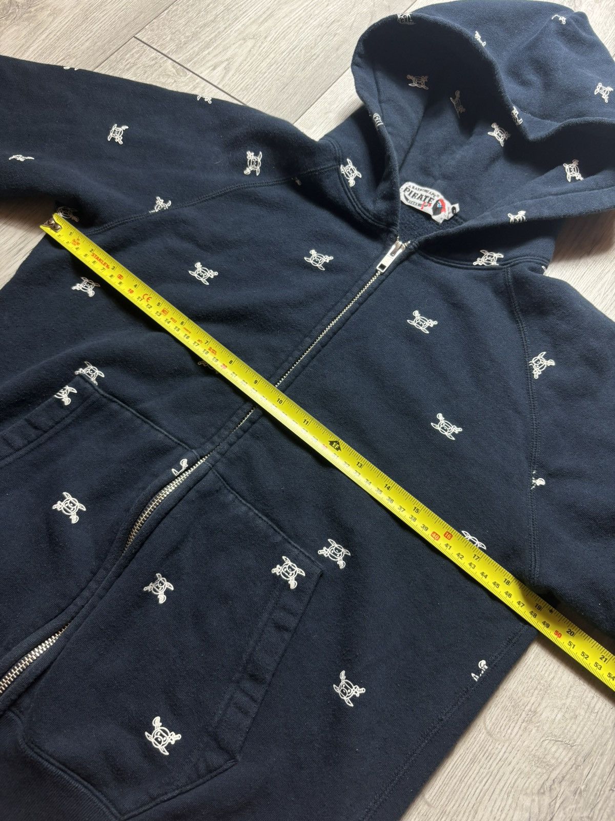 Bape Bape baby milo pirate store monogram zip hoodie Size US S / EU 44-46 / 1 - 5 Thumbnail