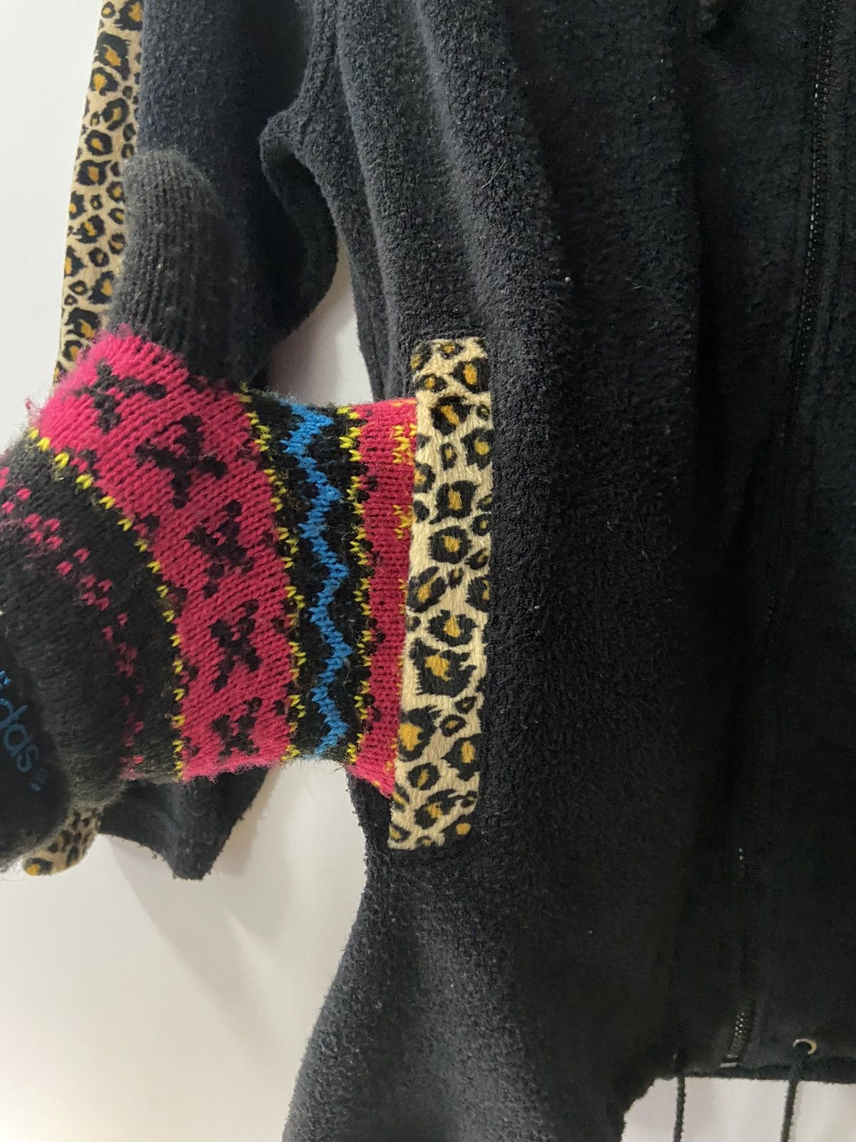 Japanese Brand × Vintage BAD COMPANY LEOPARD STRIPE FLEECE SWEATER HOODIE Size US L / EU 52-54 / 3 - 9 Thumbnail