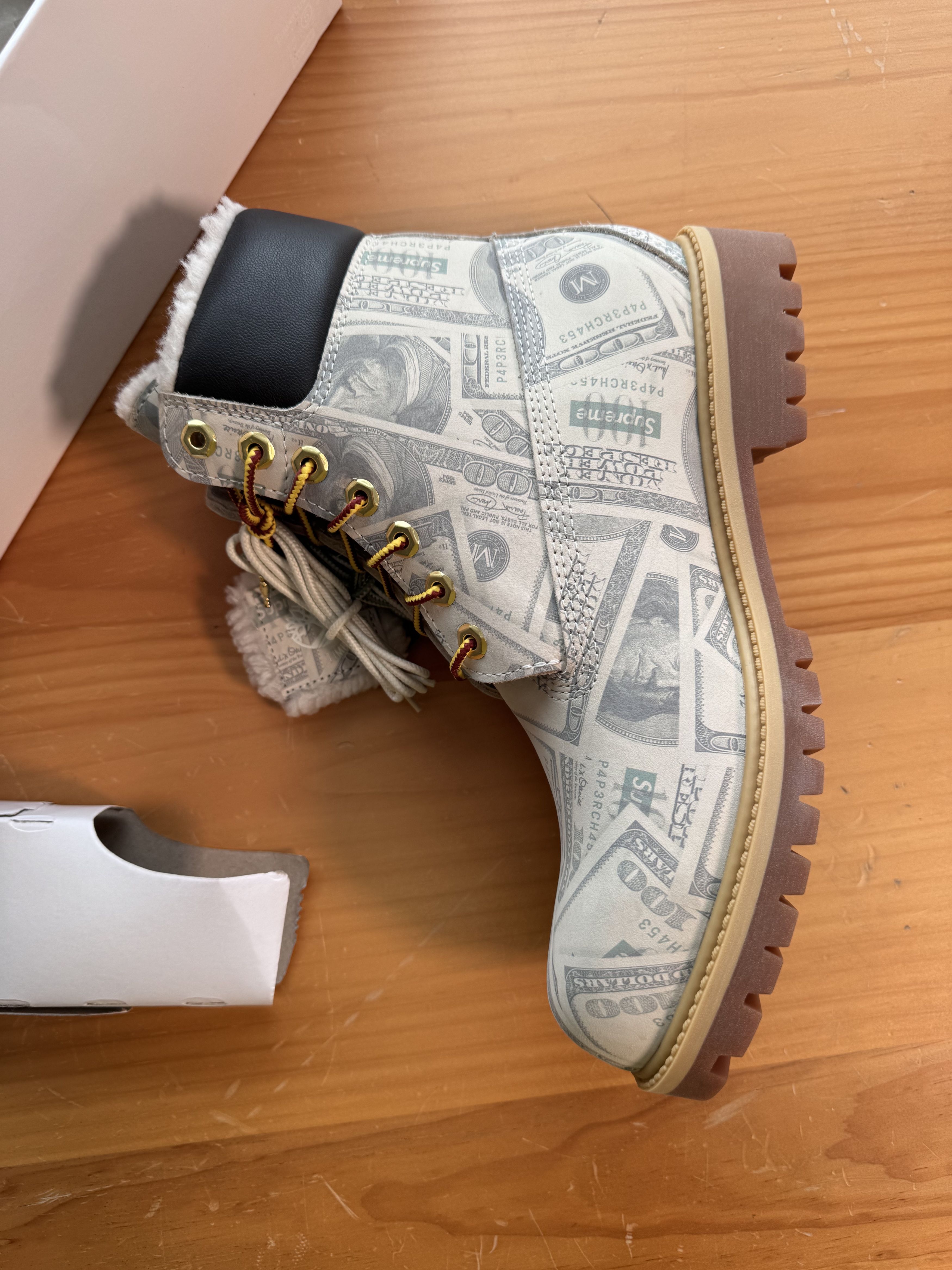 Maison Margiela × Supreme Supreme MM6 Maison Margiela Timberland Money Boots Size US 8.5 / EU 41-42 - 15 Thumbnail