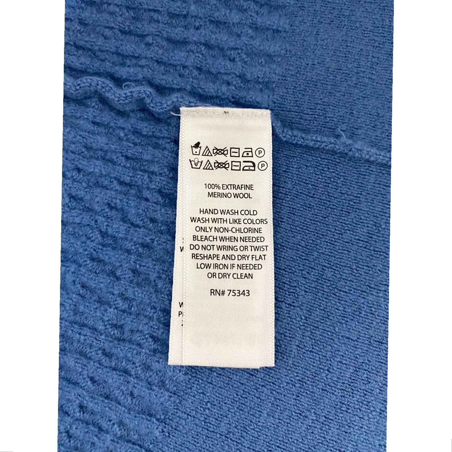 Cynthia Rowley Cynthia Rowley Womens Sweater Size S Blue 100% Extrafine Merino Wool Cable Knit Size S / US 4 / IT 40 - 6 Thumbnail