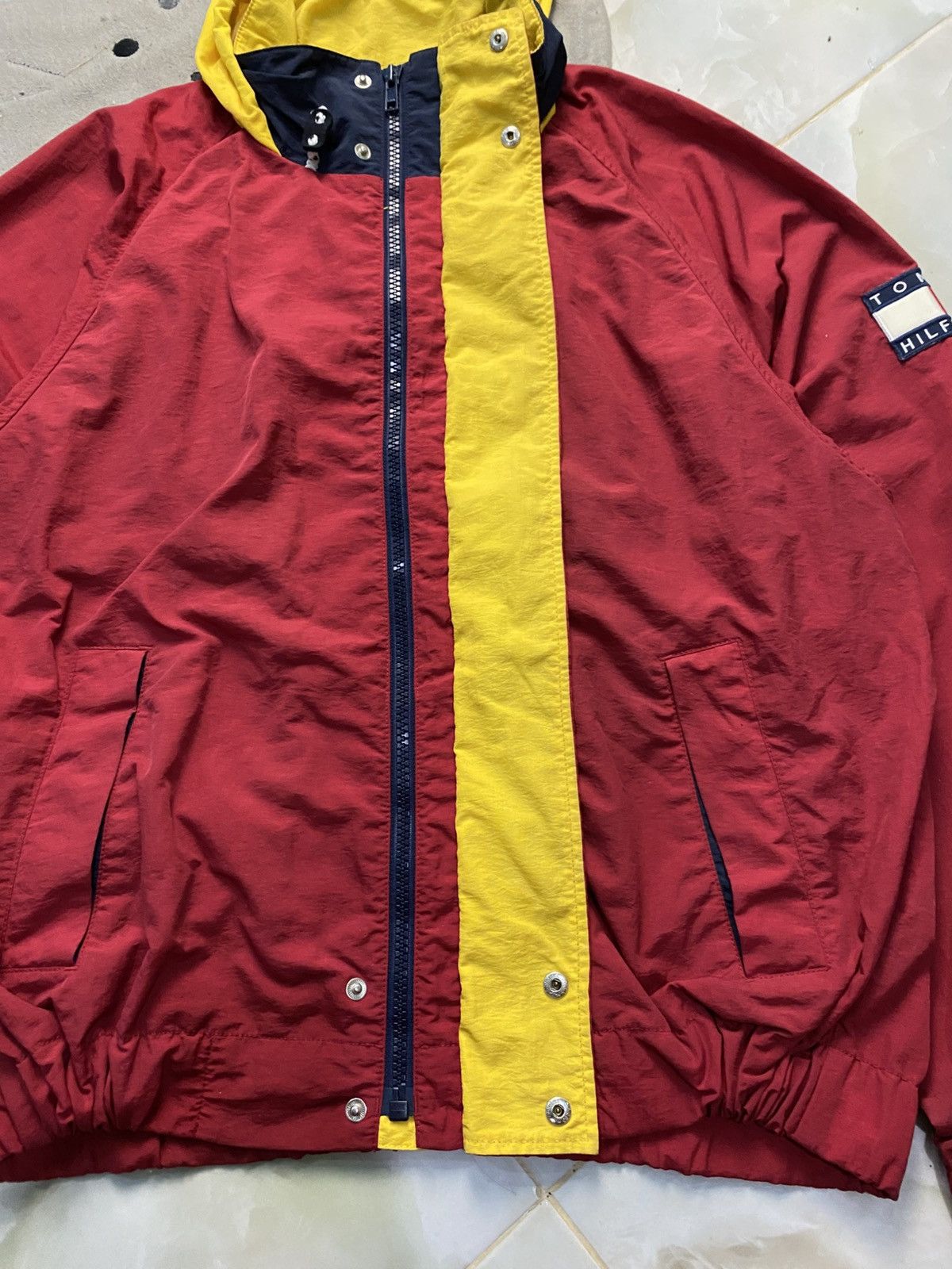 Tommy Hilfiger Vintage 90’s Tommy Hilfiger Full Zip Light Jacket block Size US L / EU 52-54 / 3 - 12 Thumbnail