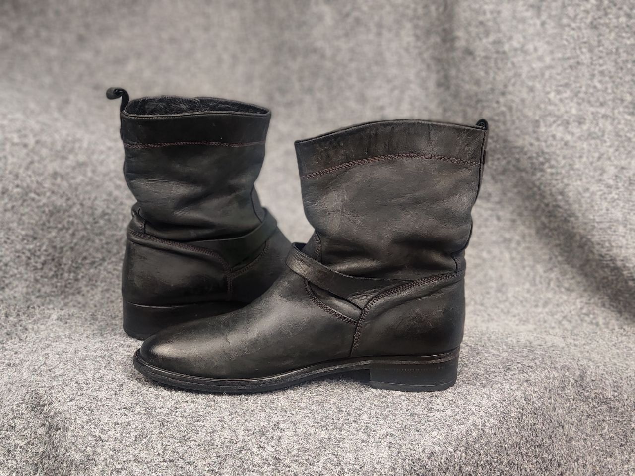 Belstaff Belstaff Endurance motorcycle Ankle Black Leather Logo Boots Size US 10 / IT 40 - 15 Thumbnail