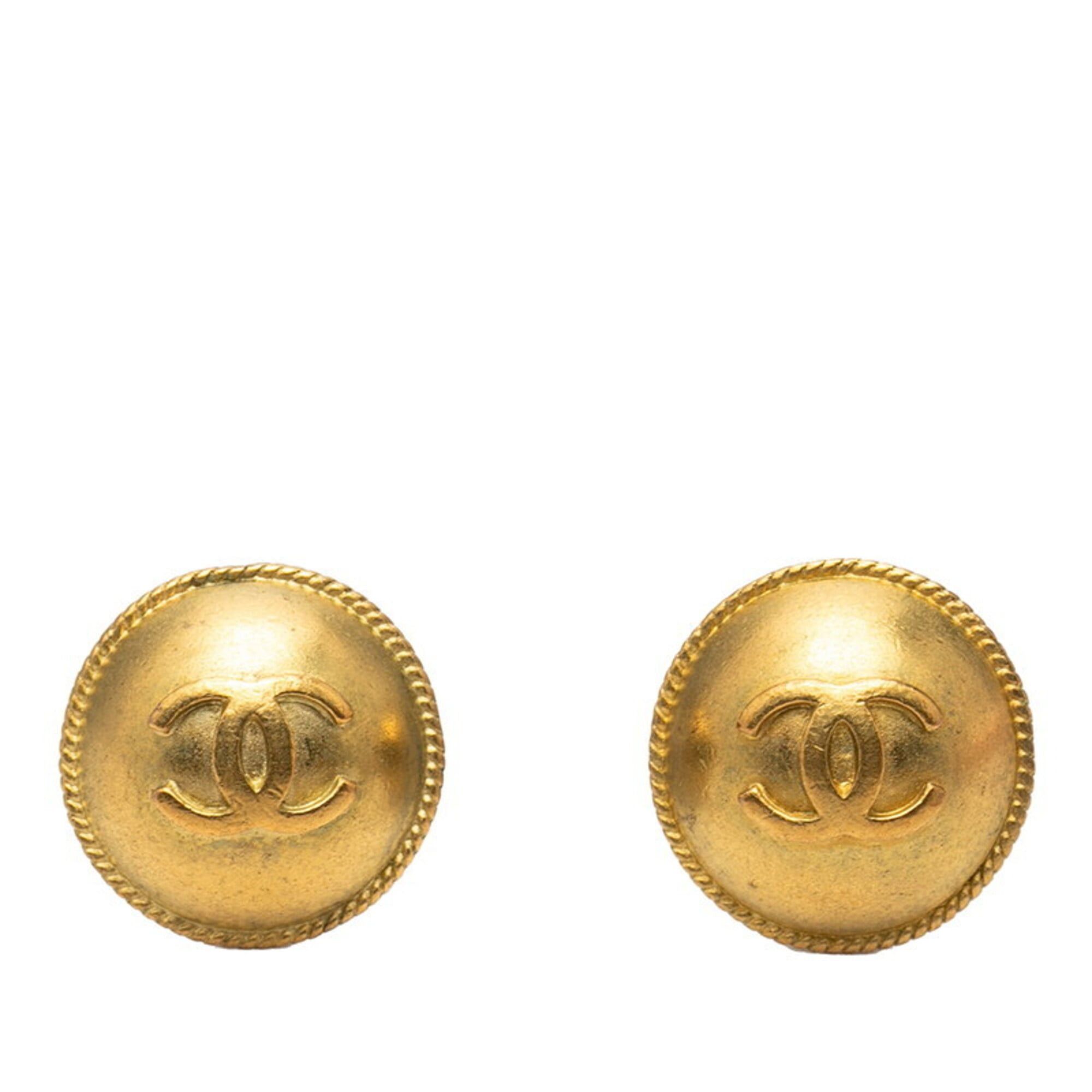 Chanel Chanel Coco Mark Vintage Earrings, Gold Plated, Women's CHANEL Size ONE SIZE - 1 Thumbnail