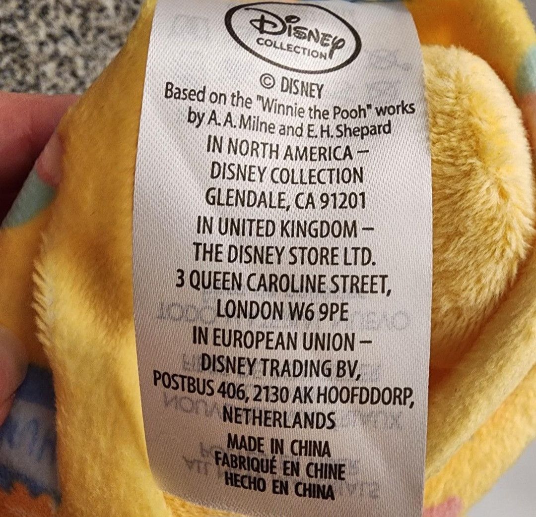 Disney New With Tags Disney Babies Winnie The Pooh Plush 10" Size ONE SIZE - 3 Thumbnail