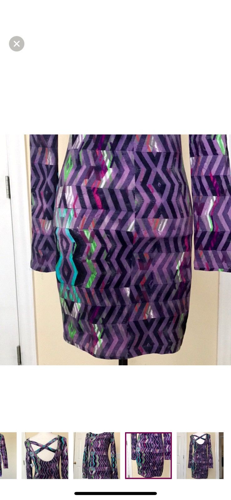 Other BODY CENTRAL CRISS CROSS CUTOUT BACK DRESS Size M / US 6-8 / IT 42-44 - 7 Thumbnail