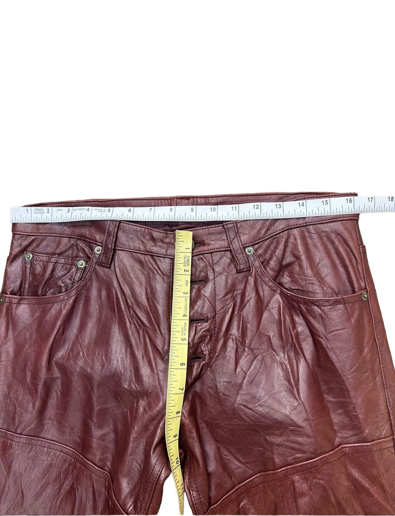 Tornado Mart Vintage Tornado Mart Patina Leather Super Flare Pant Size US 31 - 3 Thumbnail