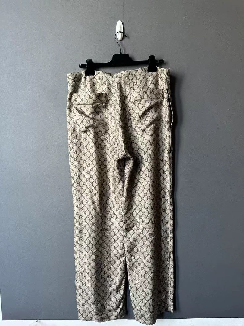 Gucci Gucci Brown full-print silk trousers 2501-Nextarrow Size US 32 / EU 48 - 2 Thumbnail