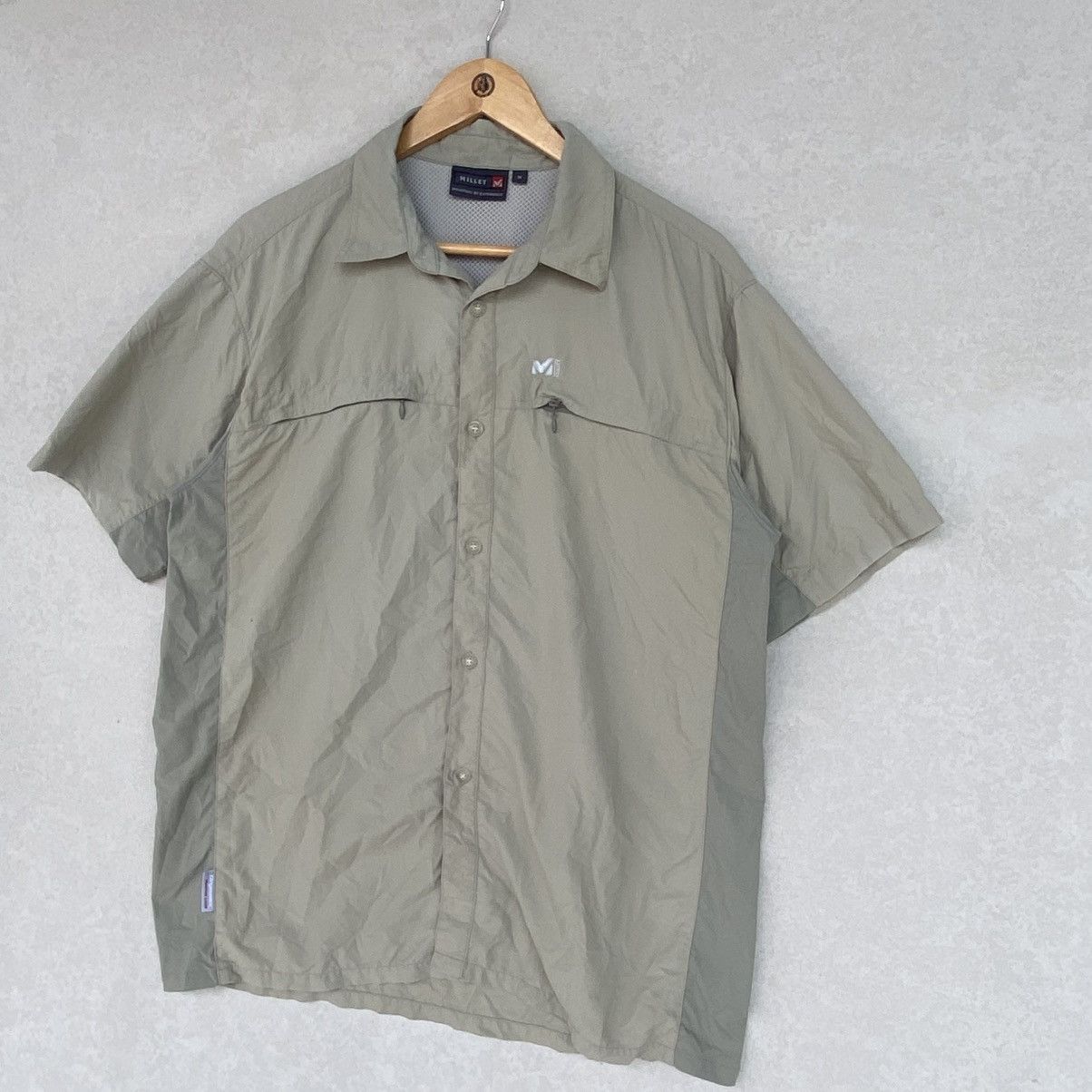 Other Vintage Millet Mountain Equipment Button Up Khaki And Grey Size US M / EU 48-50 / 2 - 2 Thumbnail