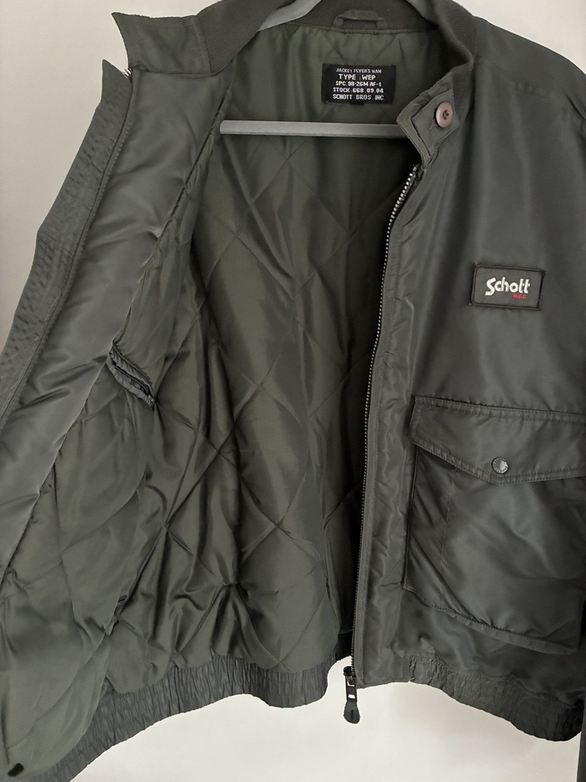 Schott Vintage Schott bomber jacket Flayers Man Wep military army Size US XXL / EU 58 / 5 - 5 Thumbnail
