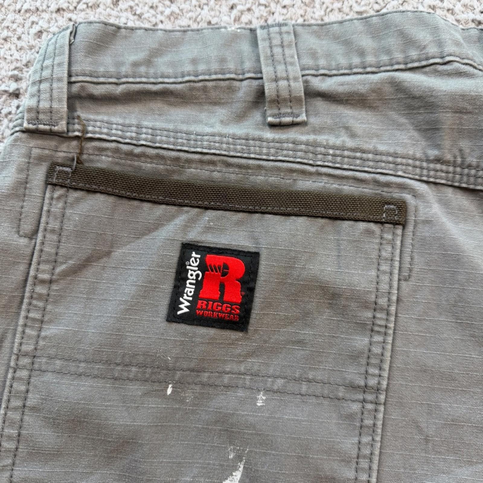 Wrangler Wrangler Riggs Workwear Mens 40x32 Grey Ripstop Cargo Pants Size US 40 / EU 56 - 7 Thumbnail