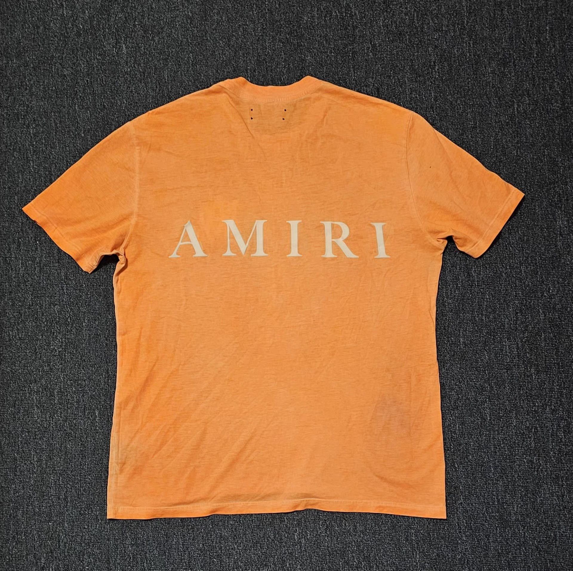 Amiri Amiri men's washed orange short-sleeve T-shirt Q4 Size US S / EU 44-46 / 1 - 4 Thumbnail