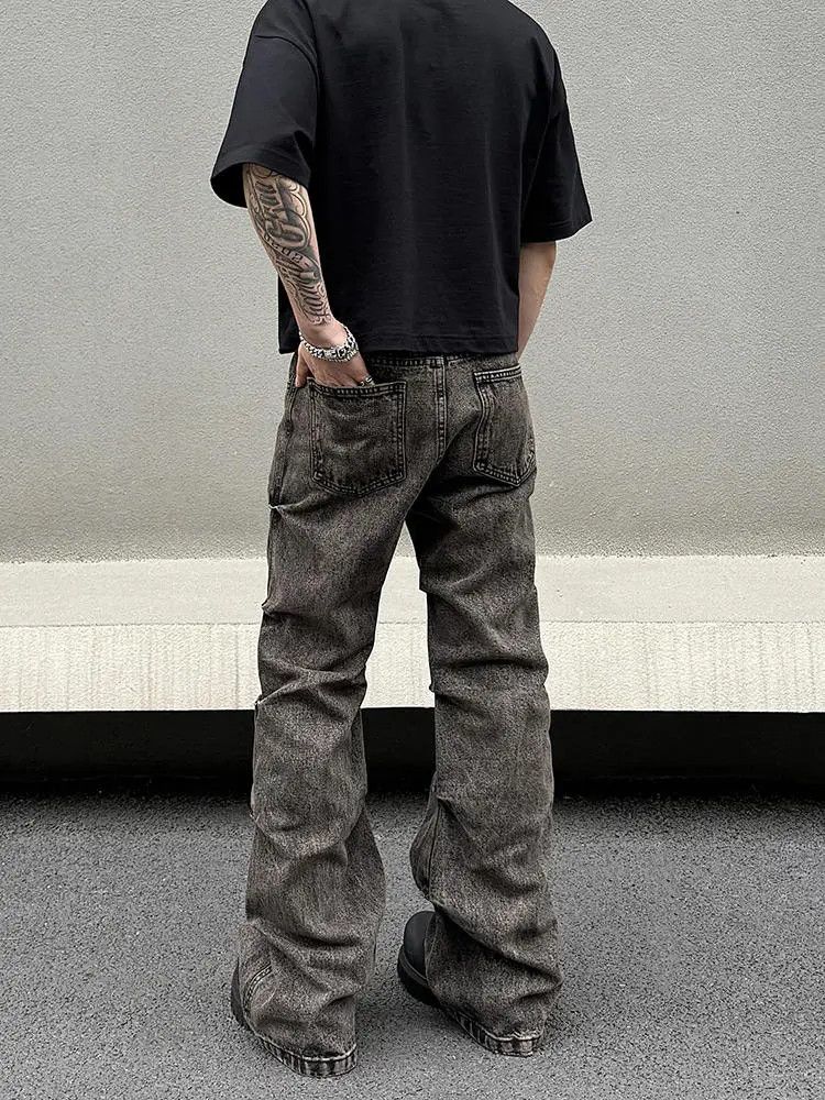 Jean Opium Pleated Stacked Denim Jeans Size US 32 / EU 48 - 3 Thumbnail