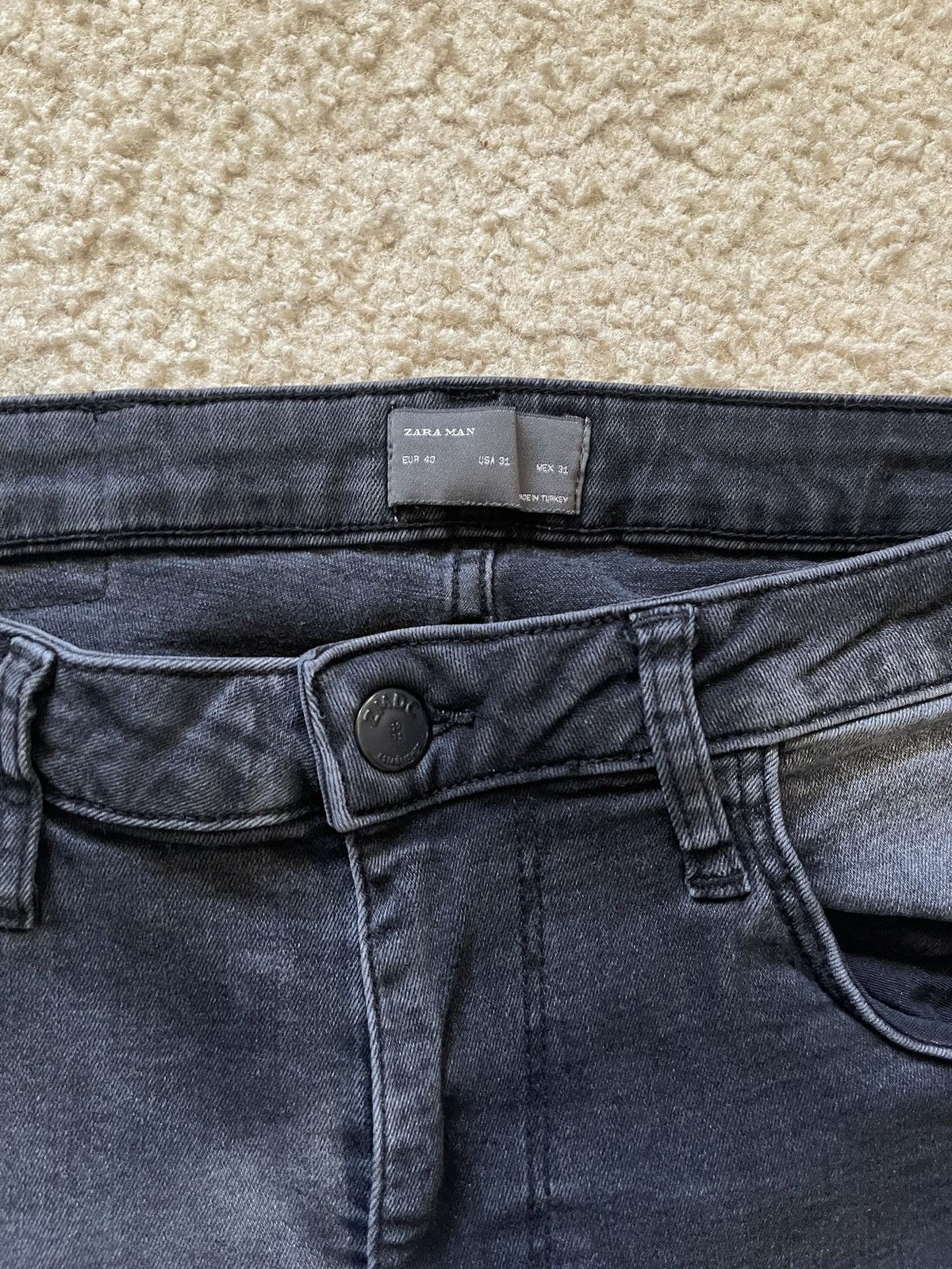 Zara Faded Black Zara Skinny Jeans Size US 31 - 4 Thumbnail