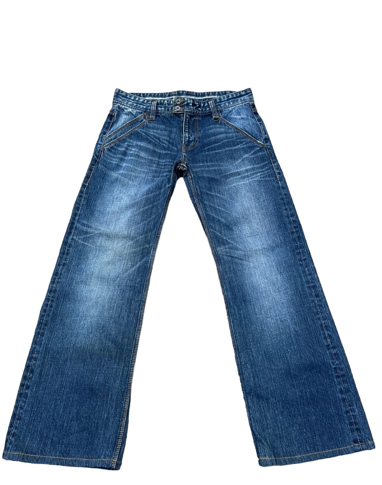 Nicole Club Wide Leg Nicole Club For Men Japan Fade Denim Jeans Size US 32 / EU 48 - 1 Thumbnail