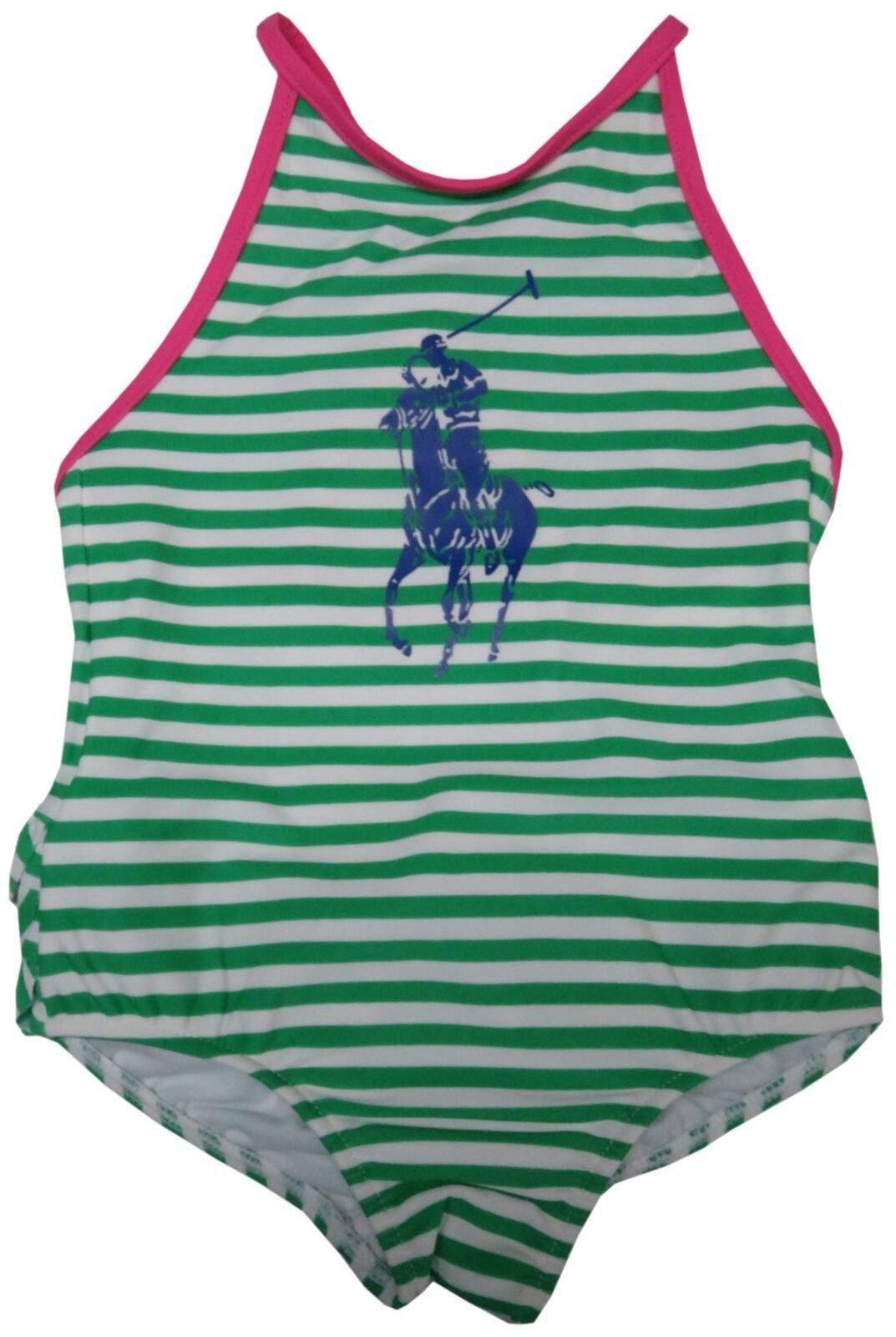 Polo Ralph Lauren Polo Ralph Lauren Infant Girls One Pc. Big Pony Green 12M Size US 26 / EU 42 - 1 Thumbnail