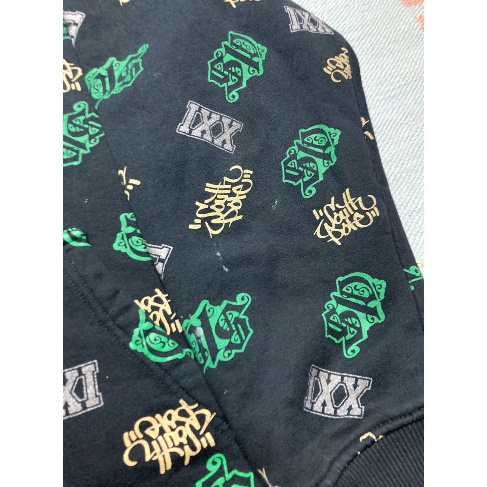 Southpole Vtg y2k Southpole Hoodie Full Zip All Over Print Streetwear Hip Hop Graffiti XL Mens Black Size US XL / EU 56 / 4 - 2 Thumbnail