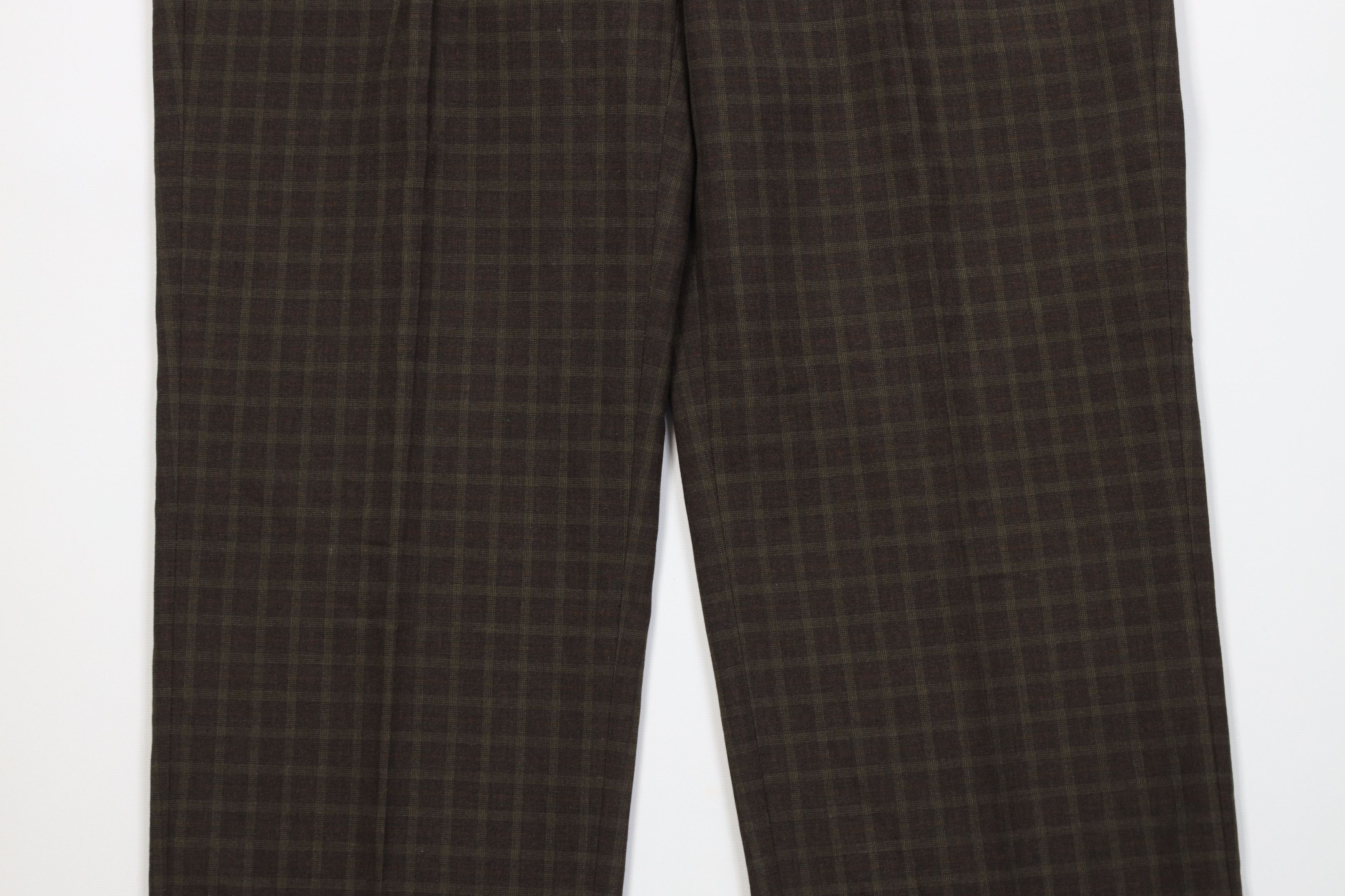 Vintage Vintage Y2K Streetwear Wide Leg Chino Pants Brown Plaid Size US 34 / EU 50 - 3 Thumbnail