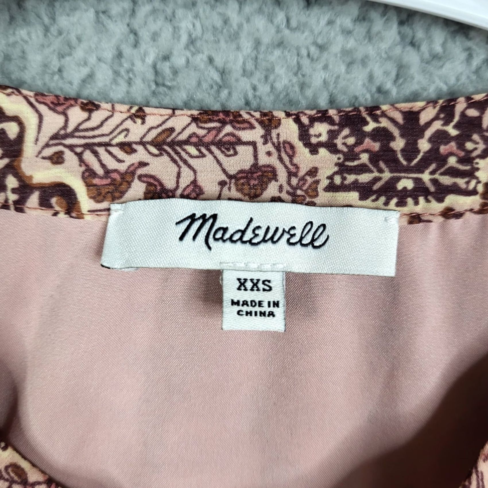 Madewell Madewell Women's blouse Size XXS Long sleeve kaledoscope Print Size XXS / US 00 / IT 34 - 2 Thumbnail