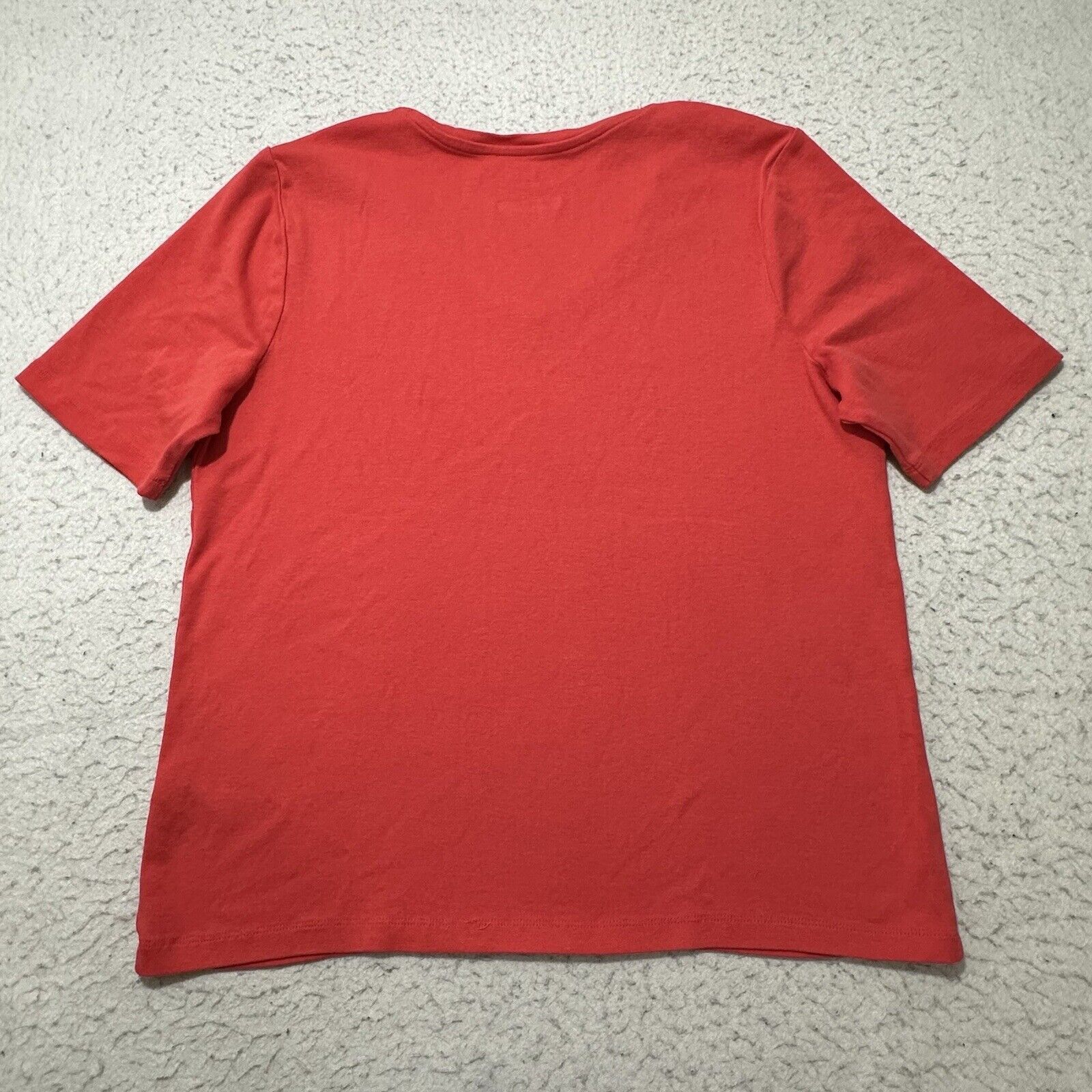 Chicos Chico's The Ultimate Tee Large Pink V-Neck T Shirt Size L / US 10 / IT 46 - 9 Thumbnail