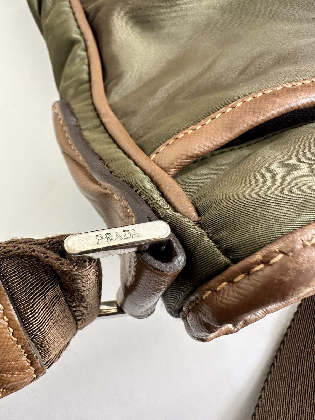 Prada PRADA Tessuto Nylon Flat Messenger Bag Green Size ONE SIZE - 9 Thumbnail