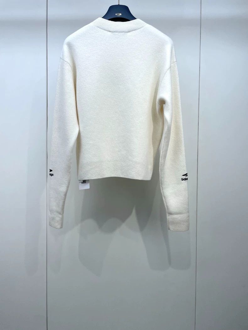 Balenciaga Balenciaga 24 Fall/Winter Skiing Series 3B White Sweater Size US XS / EU 42 / 0 - 3 Thumbnail