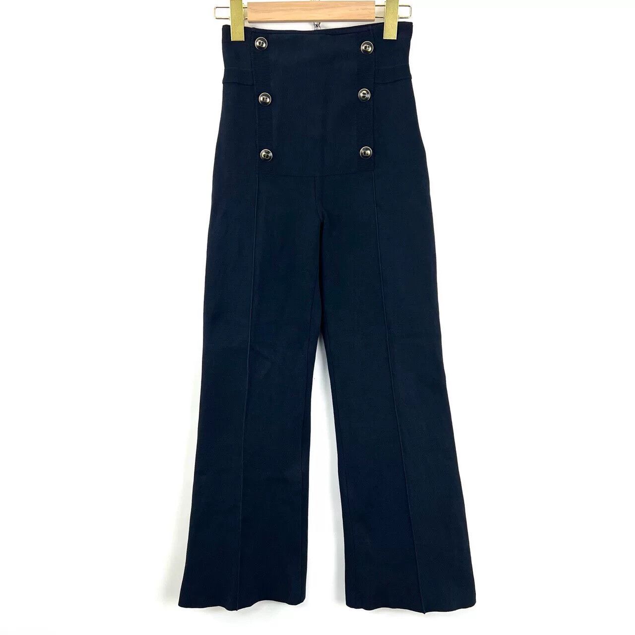 Dior Dior CD Logo Double-Breasted High-Waist Wide-Leg Pants Size 34" / US 12 / IT 48 - 1 Thumbnail