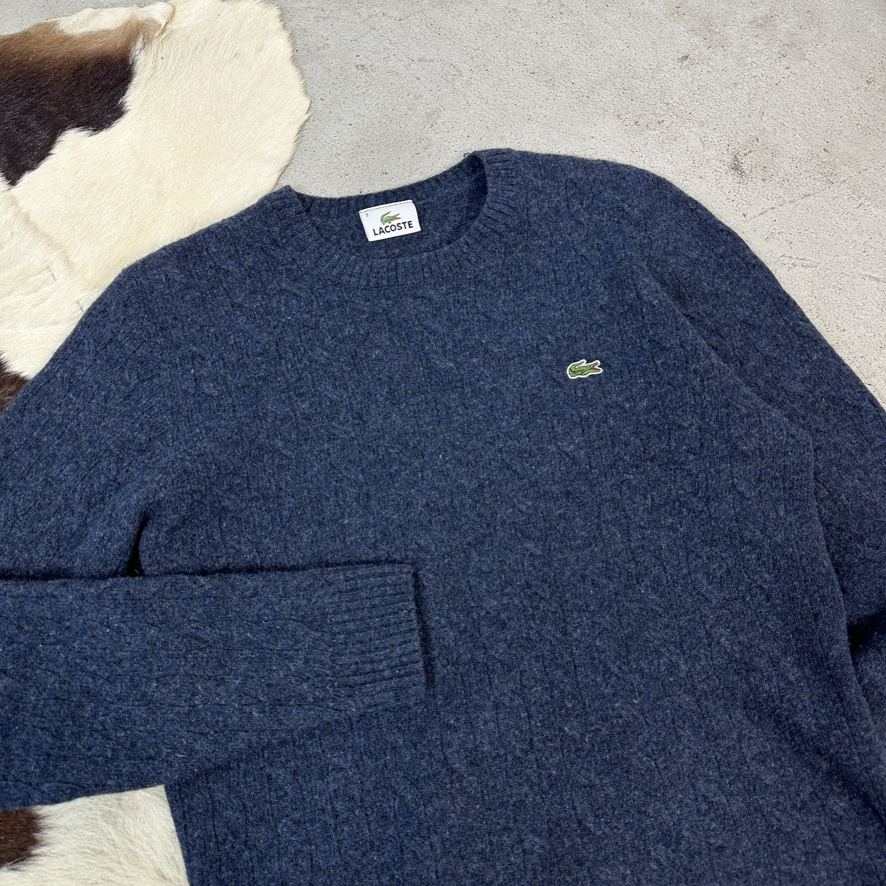 Lacoste × Vintage Lacoste Wool Cable Sweater Size US S / EU 44-46 / 1 - 2 Thumbnail