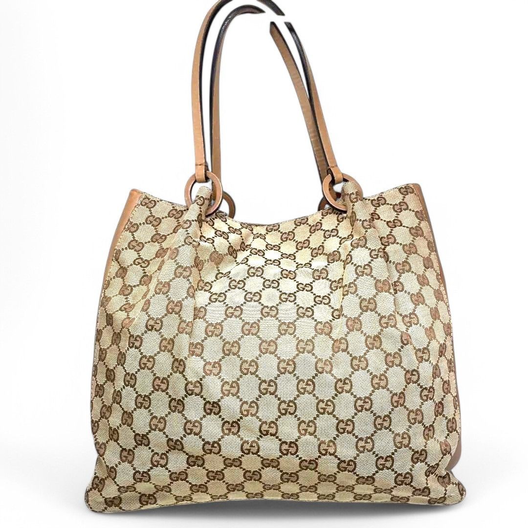 Gucci Gucci - Canvas Leather Handbag Shoulder Bag GG Monogram Size ONE SIZE - 2 Thumbnail