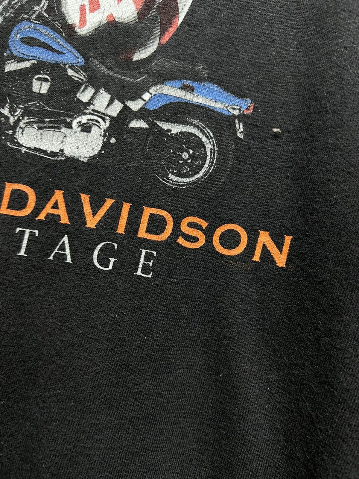 Harley Davidson × Vintage Vintage Y2k Crazy Harley Davidson Motorcycle T-Shirt 00’s Size US XXL / EU 58 / 5 - 6 Thumbnail