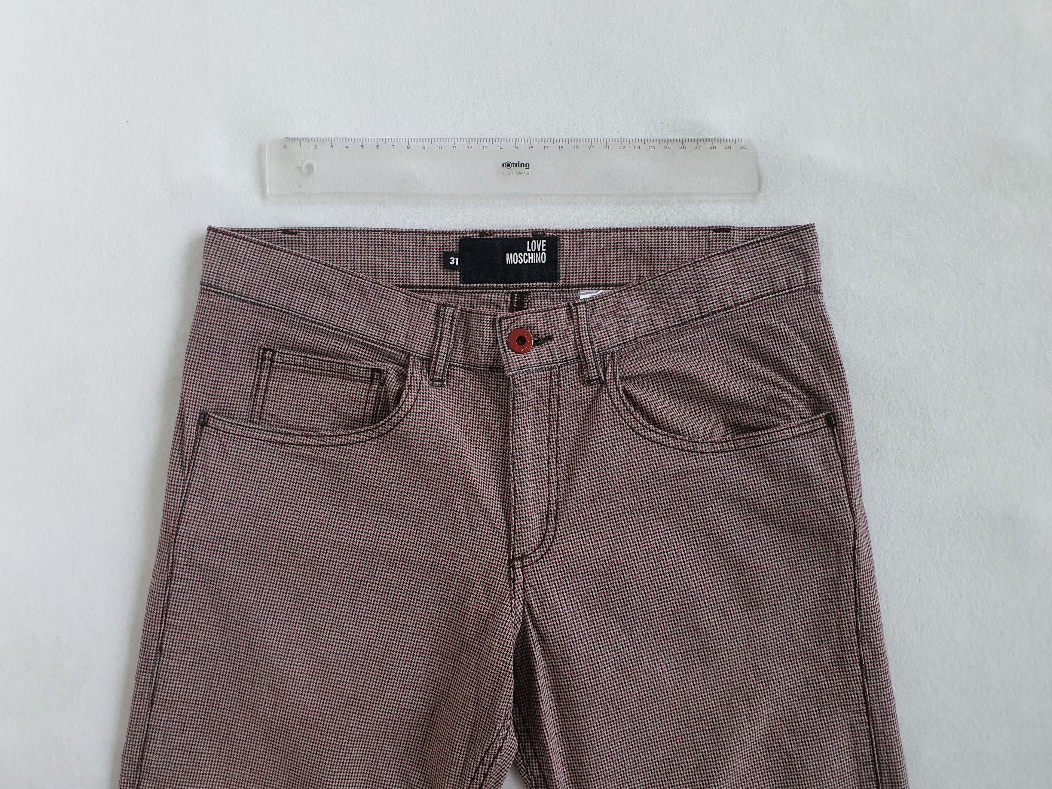 Moschino 5 Pocket Style Pants Trousers (Houndstooth, Tapered) Size US 31 - 3 Thumbnail