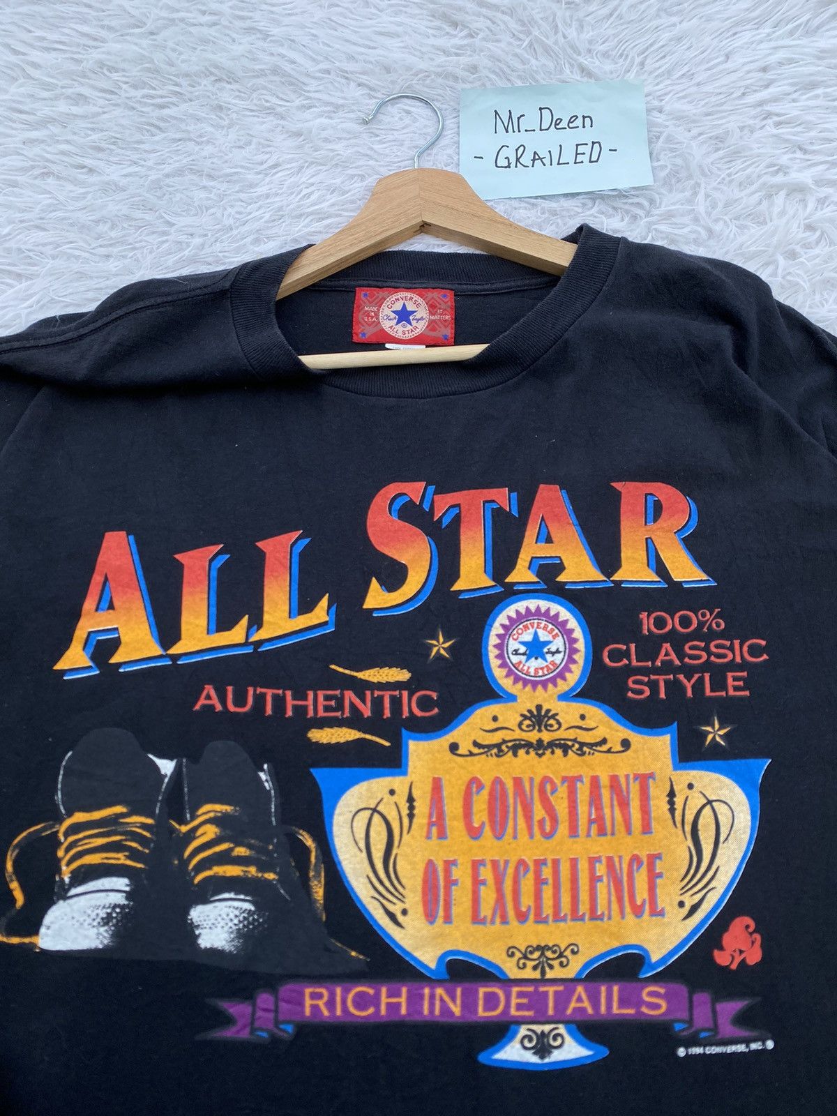 Converse Rare Vintage Converse 1994 All Star Tshirt Size US L / EU 52-54 / 3 - 7 Thumbnail