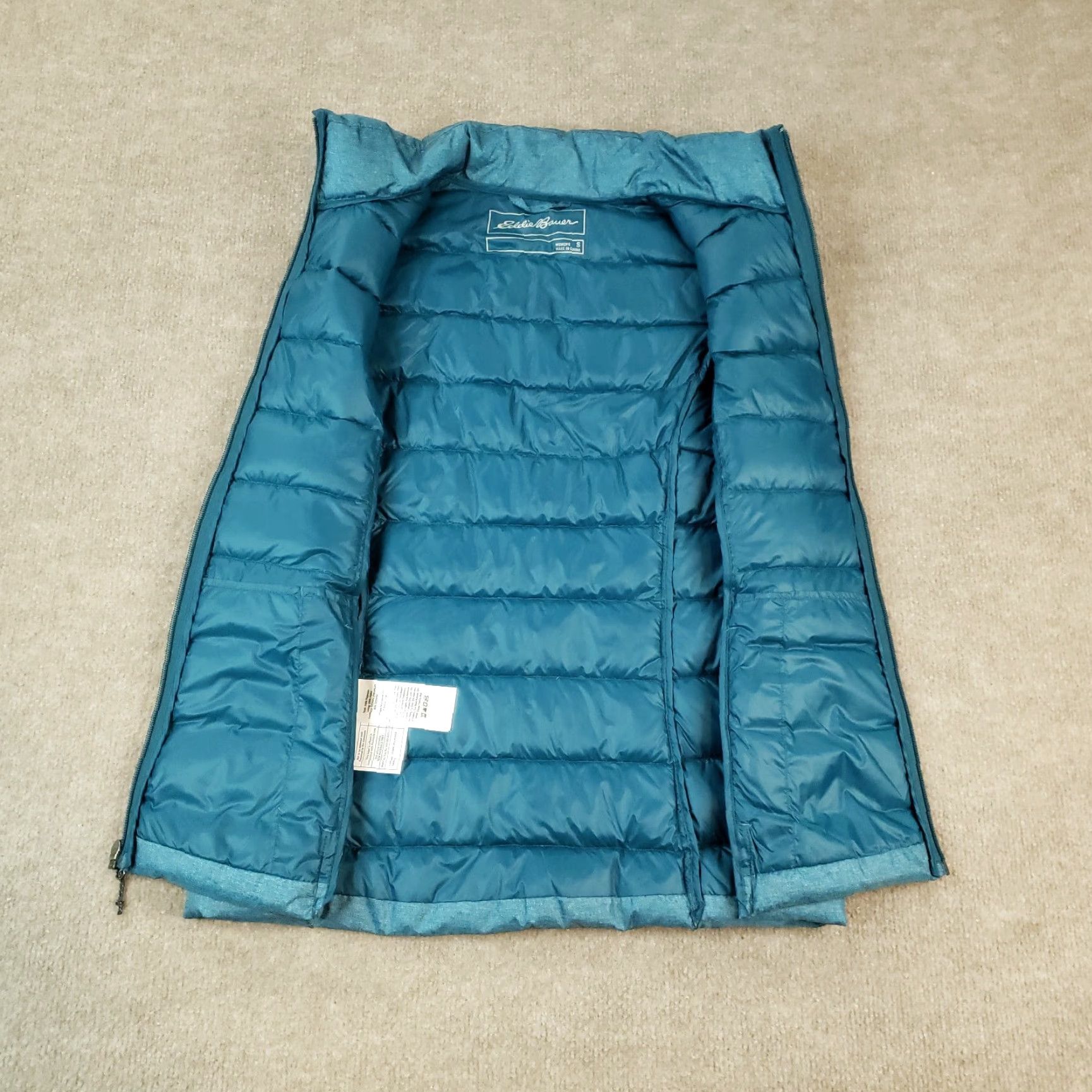Eddie Bauer Eddie Bauer EB650 Puffer Vest Womens Small Blue Down Full Zip Pockets Mock Neck Size S / US 4 / IT 40 - 6 Thumbnail