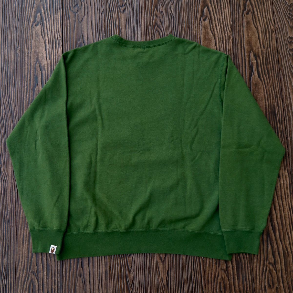 Bape Bape Shark Crewneck Olive Size US XL / EU 56 / 4 - 4 Thumbnail