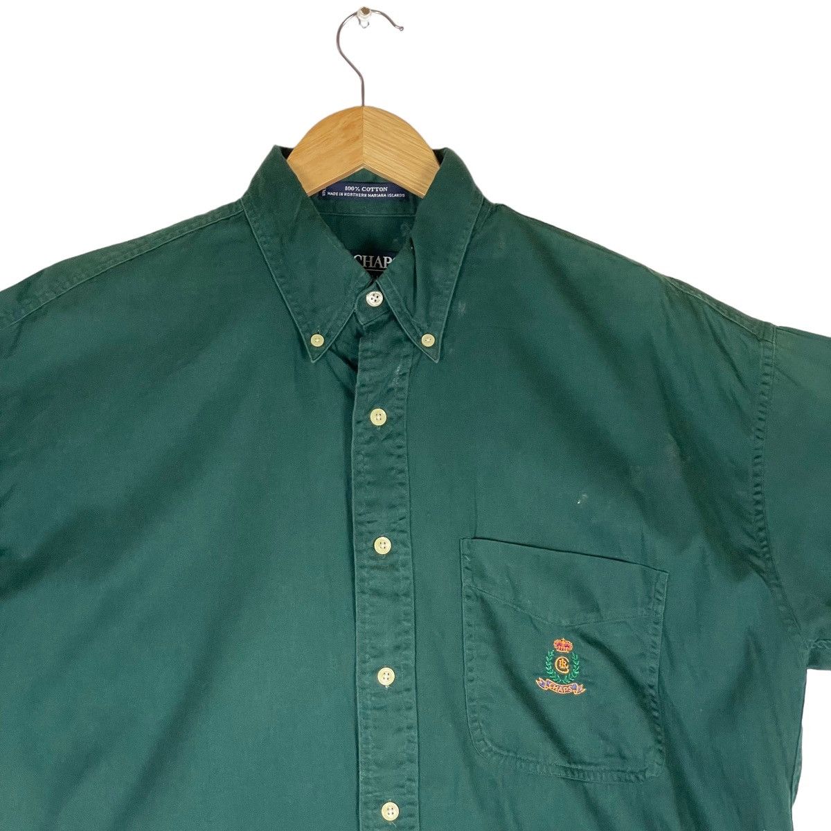 Chaps Ralph Lauren 🔥LAST PRICE🔥 Vintage Chaps Ralph Lauren Dark Green Shirt Size US M / EU 48-50 / 2 - 3 Thumbnail