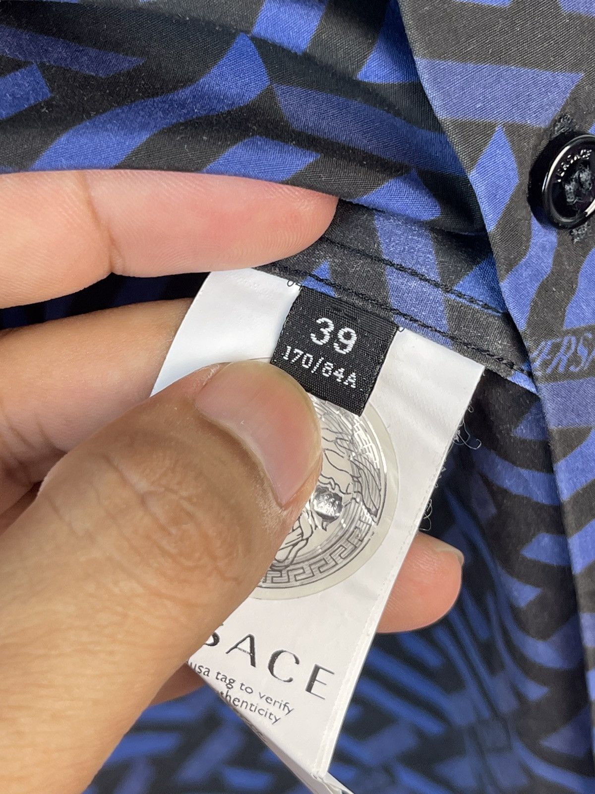 Versace La Greca Button Up