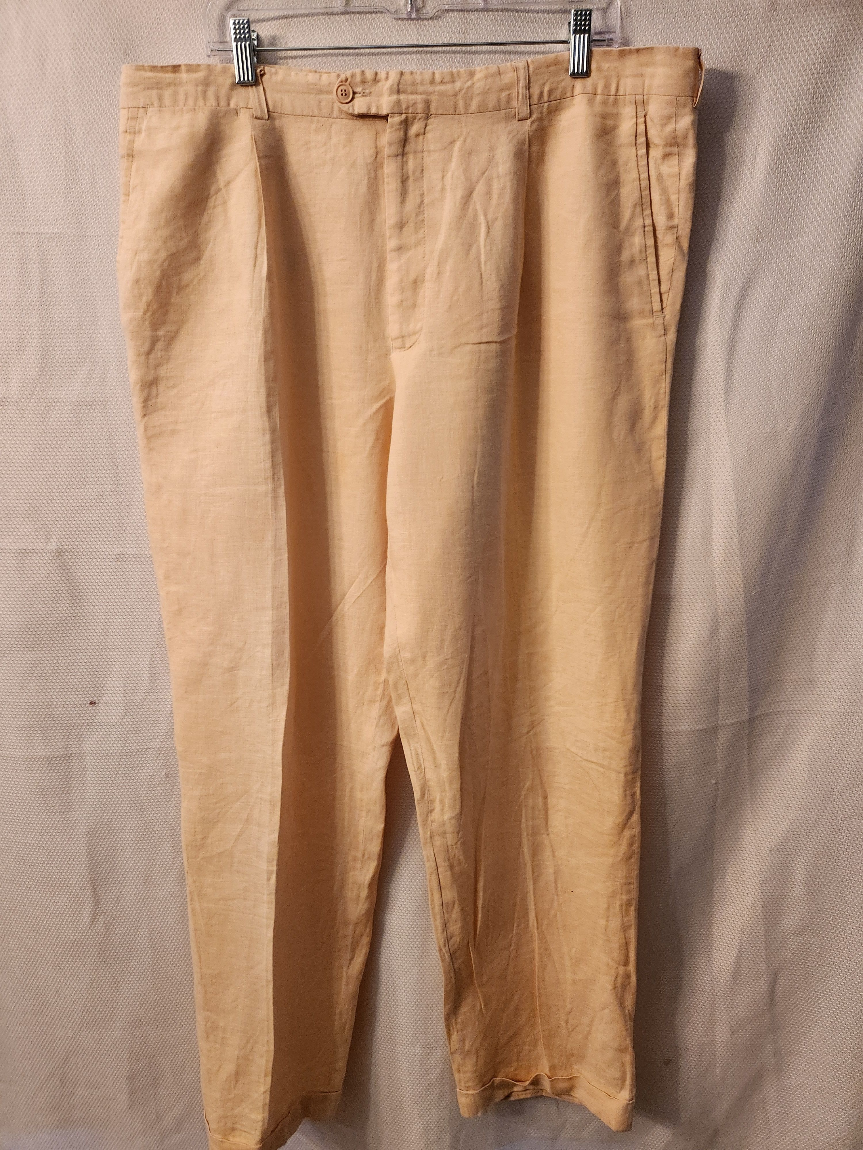 Other Vintage 90's Glou 100% Linen Pleated Front Pant Size US 38 / EU 54 - 1 Thumbnail