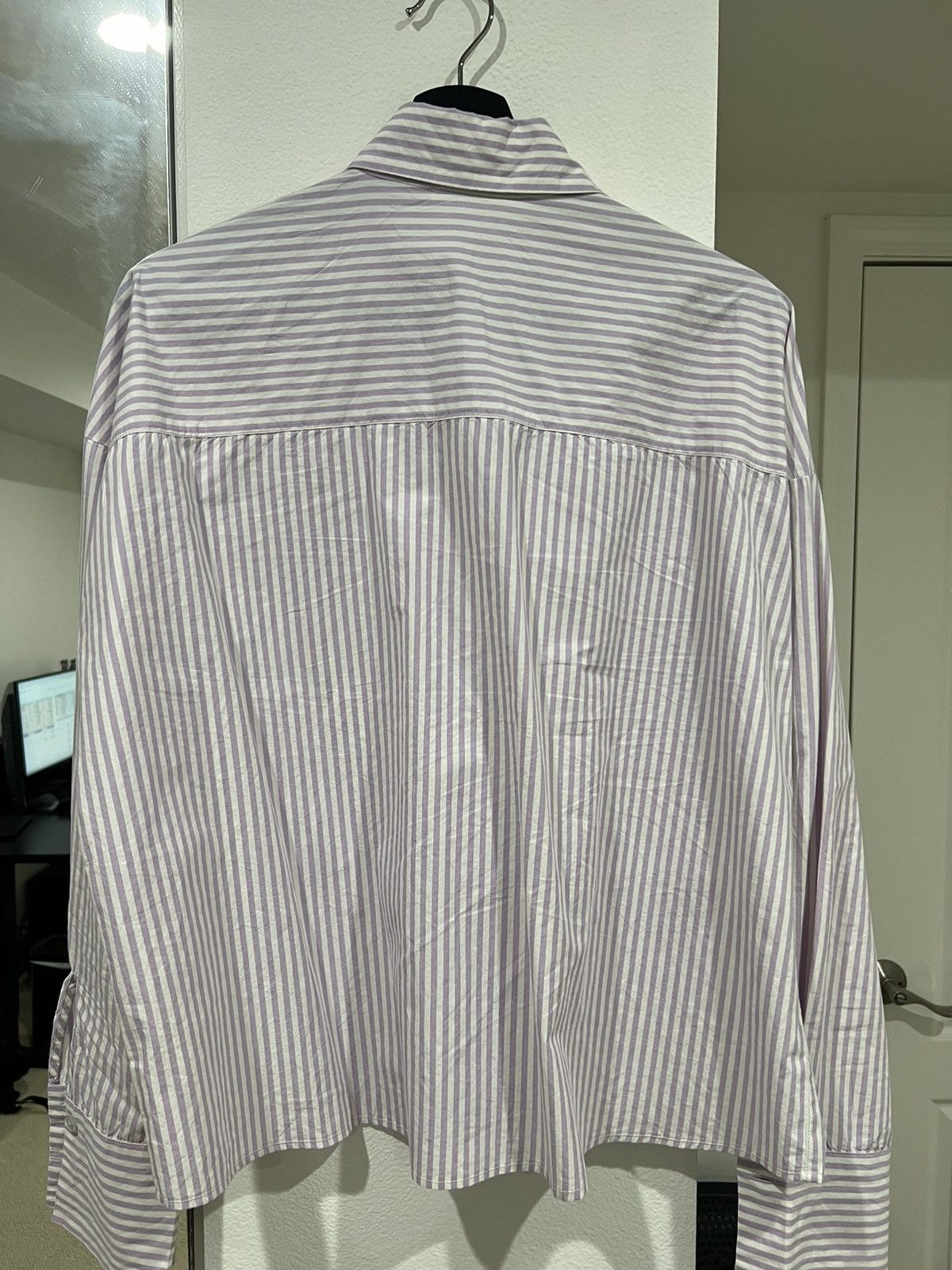 Oak + Fort Boxy Cropped Striped Button Upon Size US S / EU 44-46 / 1 - 3 Thumbnail
