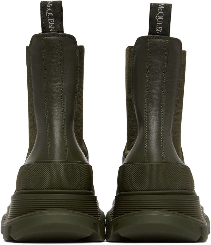 Alexander McQueen o1y1024 Ankle Boots in Military Green Size US 7 / EU 40 - 4 Thumbnail