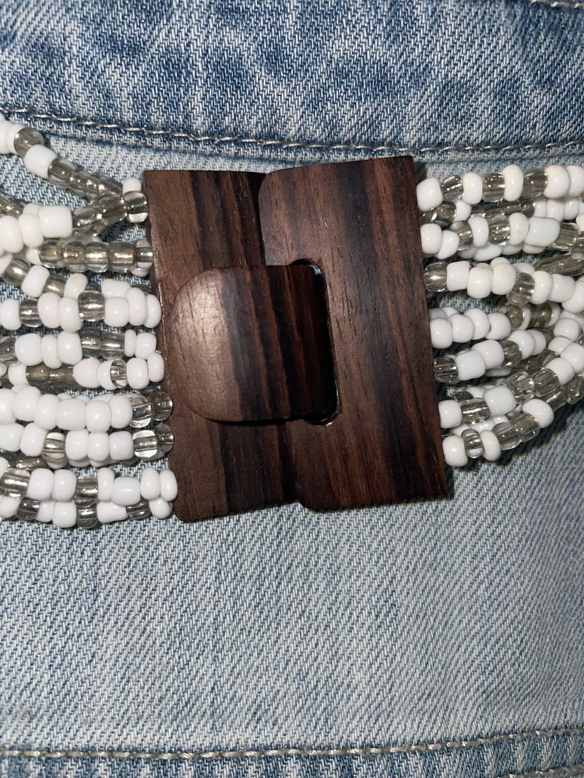 Vintage Vintage Bali Multi Beaded Rosewood Buckle Necklace Size ONE SIZE - 9 Thumbnail