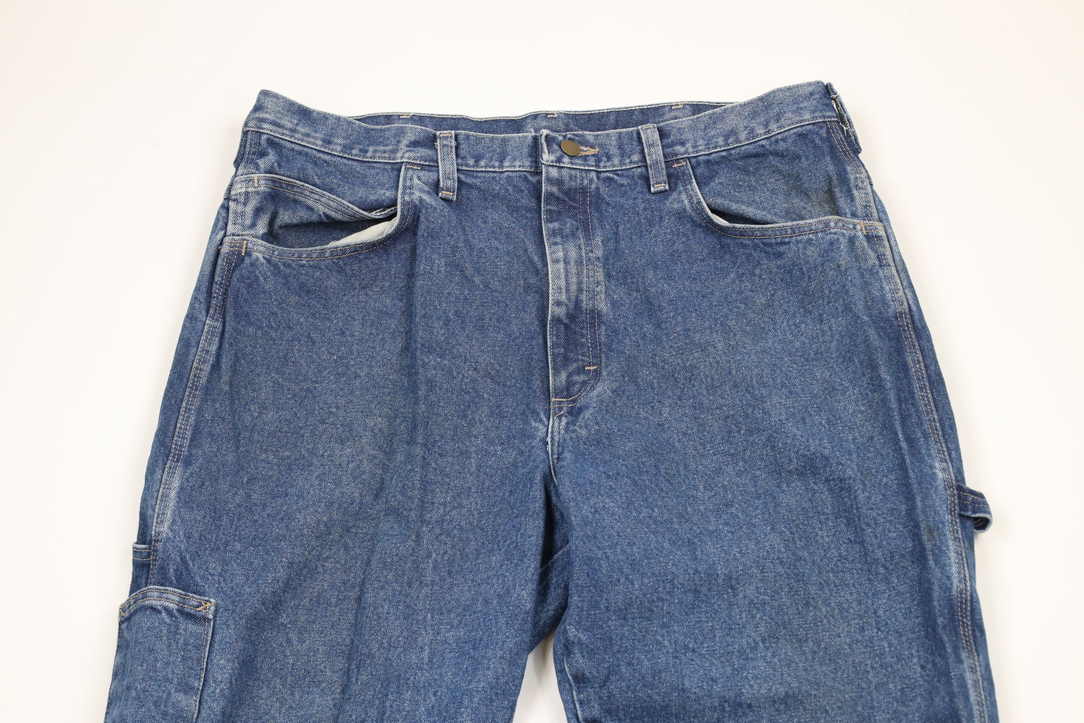 Vintage Vintage Bulwark FR Flame Resistant Wide Leg Dungaree Jeans Size US 38 / EU 54 - 2 Thumbnail