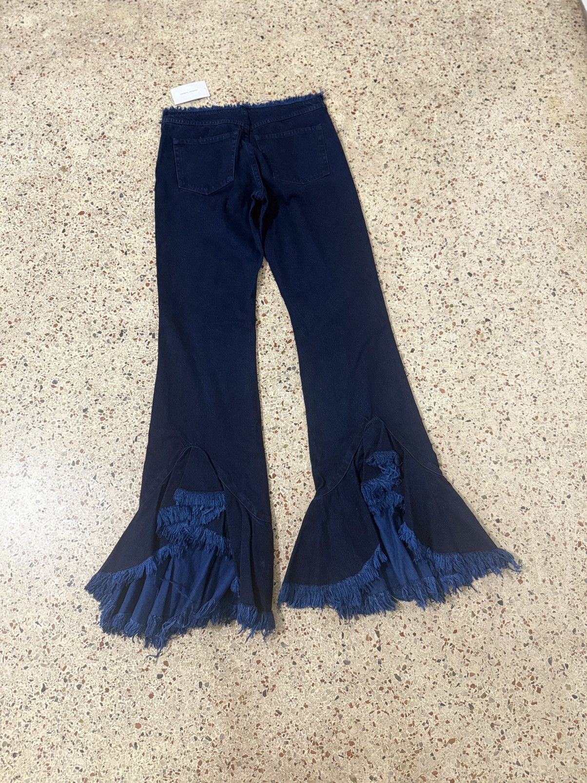 Marques'Almeida NWT Marquise Almeida denim flare/Raffle jeans frayed hem Size 25" / US 0 / IT 36 - 9 Thumbnail
