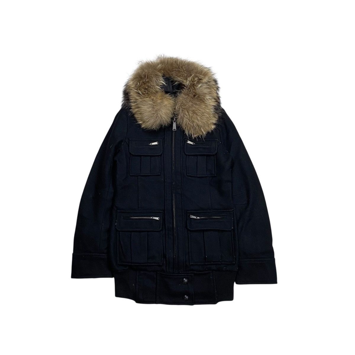 Le Grande Bleu (L.G.B.) Moussy Fur Wool Jacket Look Like LGB Size US S / EU 44-46 / 1 - 1 Thumbnail
