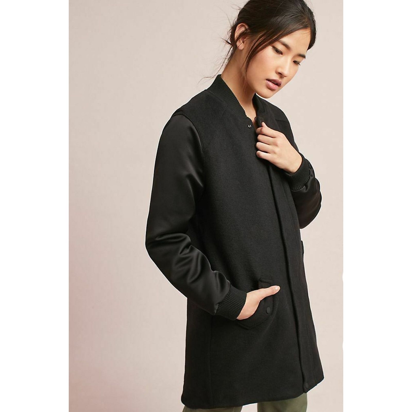 Anthropologie Anthropologie Left Bank Wool Jacket by Mo:Vint $350 Black XS Size XS / US 0-2 / IT 36-38 - 2 Thumbnail