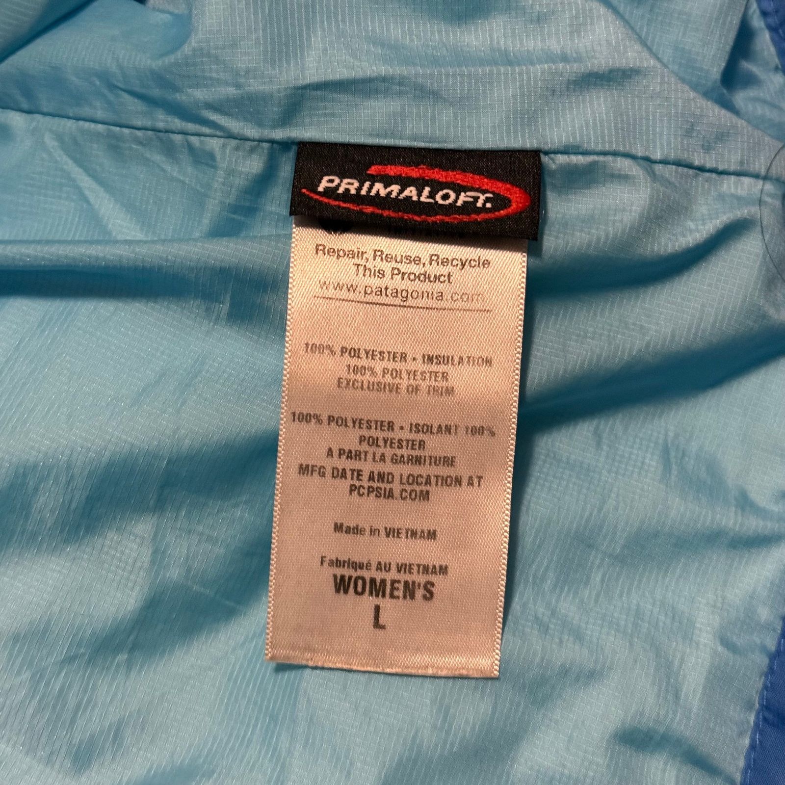 Patagonia Patagonia Womens Micro Puff Jacket Size Large Blue Size L / US 10 / IT 46 - 6 Thumbnail